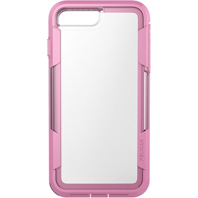 Apple Pelican Voyager Rugged Case With Kickstand Holster And Screen Protector - Clear And Pink  C24030-000A-CLPK