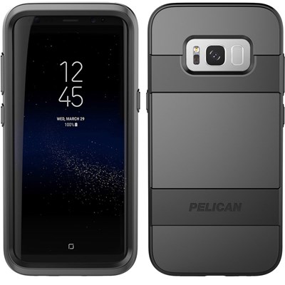 Samsung Pelican Voyager Rugged Case With Kickstand Holster And Screen Protector - Black