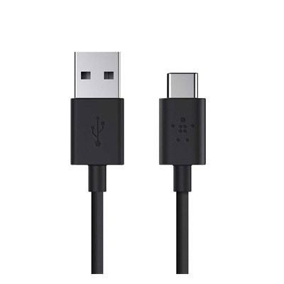 Belkin 6 Foot Charge and Sync Usb Type C Cable - Black  F2CU032BT06-BLK