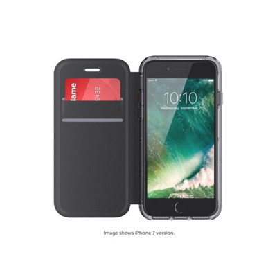 Apple Survivor Clear Wallet Case - Black And Clear  GB42812