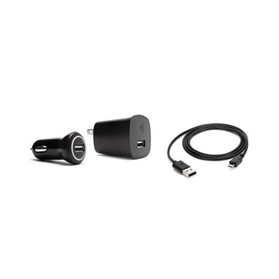 Griffin Powerblock Powerduo Car And Travel Charger For Apple Lightning Devices (cable Included) (delivers Up To 10w Of Charging Power - 2.1a) - Black