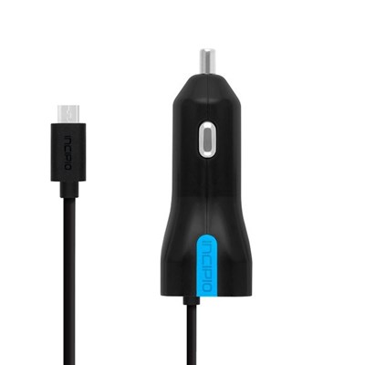 Incipio 2.4 amp Car Charger For Micro Usb Devices - Black  PW-210