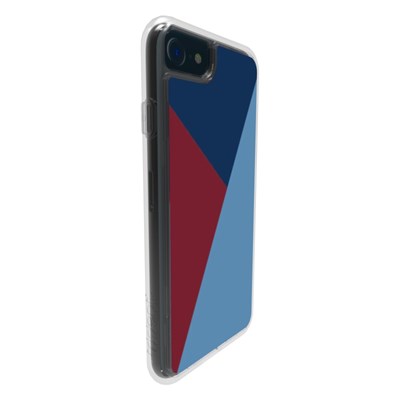Apple Trident Case Style Series Geometric Phone Case - Block Wine Red  SAIH7Z1
