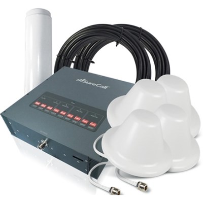 SureCall Force5 Signal Booster Kit with 1 Omni and 4 Dome Antennas