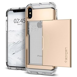 Apple Compatible Spigen Crystal Wallet Case - Champagne Gold