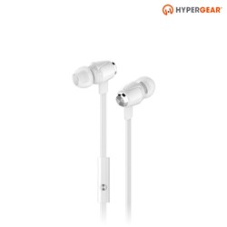 HyperGear dBm Wave 3.5mm Earphones with Mic - White