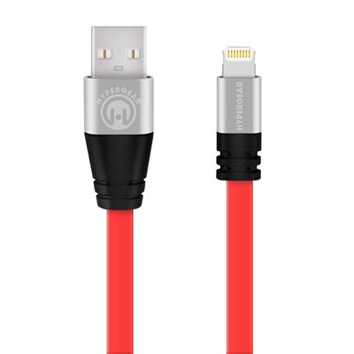 HyperGear Flexi MFi Lightning 6ft Charge and Sync Cable - Red