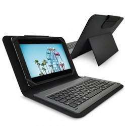 Puregear Universal Keyboard Folio Case - Fits Most 8.9 To 10.1 Inch Tablets - Black