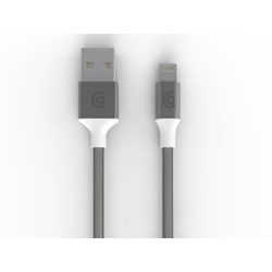 Griffin Usb To Lightning Usb Premium Braided Charge-sync Cable (10 Ft Length) - Silver