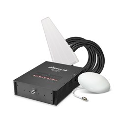 SureCall Force5 2.0 Outdoor Yagi Antenna and Indoor Ultra Thin Dome Antenna Cell Phone Signal Booster Kit