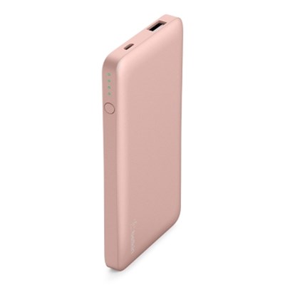 Belkin Pocket Power 5k Power Bank (5,000 Mah) With Single Usb Port - Rose Gold