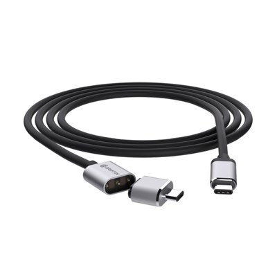 Griffin Breaksafe Magnetic Usb Type C Breakaway Power Cable - Black And Gray
