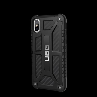 Apple Urban Armor Gear Monarch Case - Carbon Fiber and Silver