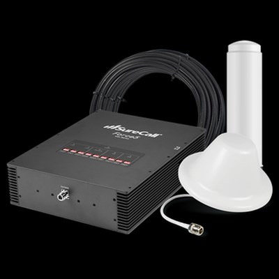 SureCall Force5 2.0 Outdoor Omni Antenna and Indoor Dome Antenna Cell Phone Signal Booster Kit