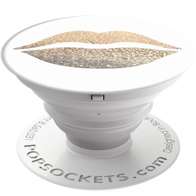 Popsockets - Pop Culture Device Stand And Grip - Gold Lips