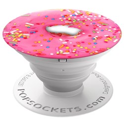 Popsockets - Food Device Stand And Grip - Pink Donut Popsockets - Food Device Stand And Grip - Pink Donut