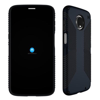 Motorola Moto Z3 Play Speck Presidio Grip Case - Eclipse Blue And Carbon Black