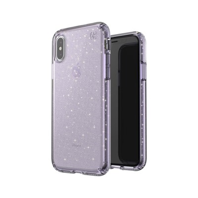 Apple Speck Presidio Clear And Glitter Case - Geode Purple And Gold Glitter  117130-7062