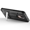 Hybrid Transformer Cover with Kickstand and UV Coated PC and TPU Layers - Black and Black Image 2