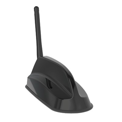 Sierra Wireless AirLink 6in1 SharkFin Antenna - 2xLTE, GNSS, 3xWiFi, 2.4 and 5GHz, Bolt Mount, 4m, Black