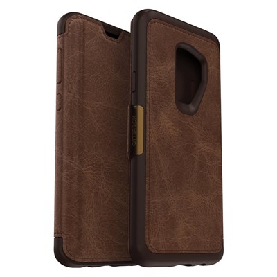 Samsung Otterbox Strada Leather Folio Protective Case - Espresso (Dark Brown and Worn Brown Leather)  77-58079