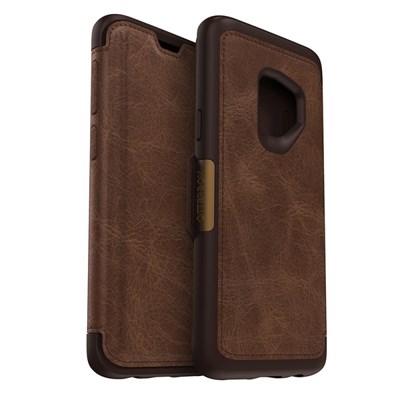 Samsung Otterbox Strada Leather Folio Protective Case - Espresso (Dark Brown and Worn Brown Leather)  77-58220