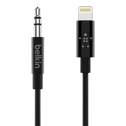 Belkin Apple Lightning To 3.5mm Aux Cable 6ft - Black