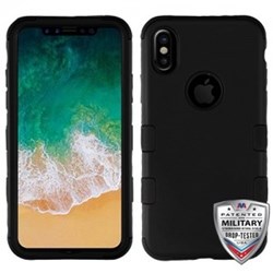 Apple MyBat TUFF Hybrid Phone Protector Cover - Rubberized Black