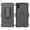 Apple Compatible Armor Hybrid Heavy Duty Cover with Kickstand - Black and Black Image 1