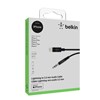 Belkin - Apple Lightning To 3.5mm Aux Cable 3ft - Black Image 1