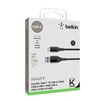 Belkin Mixit Duratek Metallic Usb Type A To Usb Type C Cable (4 Ft) - Black Image 1