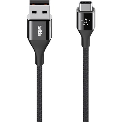 Belkin Mixit Duratek Metallic Usb Type A To Usb Type C Cable (4 Ft) - Black