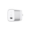 Belkin Boost Up Quick Charge 3.0 Wall Charger Adapter With 4 Ft Usb Type A To Usb Type C Cable - 18w - Silver Image 2