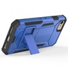 Apple Compatible Hybrid Transformer Cover with Kickstand and UV Coated PC and TPU Layers - Blue and Black Image 1