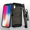 Apple MyBat 3-in-1 Kinetic Hybrid Protector Cover Combo with Black Holster with Tempered Glass Screen Protector - Dark Grey and Black Image 2