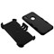 Apple MyBat TUFF Hybrid Phone Protector Cover with Black Horizontal Holster - Natural Black Image 3