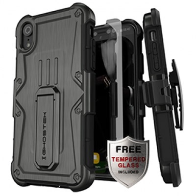 Apple Ghostek Iron Armor Series Case with Tempered Glass - Black and Gray