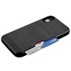 Hybrid Protector Cover with Card Wallet- Black Image 2