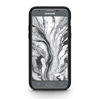 Samsung Compatible SLEEK HYBRID Cover with Dual Layered Protection - Black