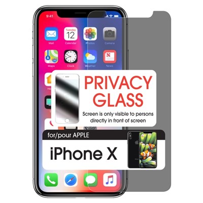 Cellet Premium Tempered Glass Screen Protector For Apple Iphone X - Privacy