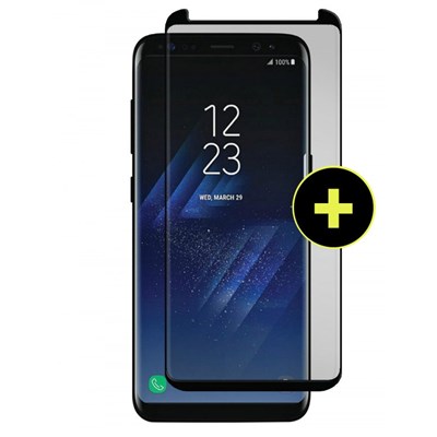 Gadget Guard Black Ice Plus Cornice 2.0 Full Adhesive Curved Tempered Glass Screen Guard For Samsung Galaxy S8 Plus