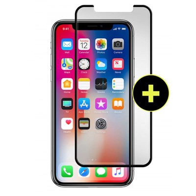 Gadget Guard - Black Ice Plus Cornice Curved Glass Screen Protector For Apple iPhone X - iPhone XS - Clear