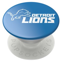 Popsockets - Popgrips Nfl Licensed Swappable Device Stand And Grip - Detroit Lions Logo Gloss