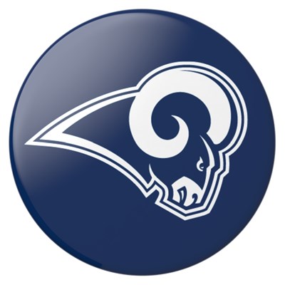 Popsockets - Popgrips Nfl Licensed Swappable Device Stand And Grip - Los Angeles Rams Helmet Gloss