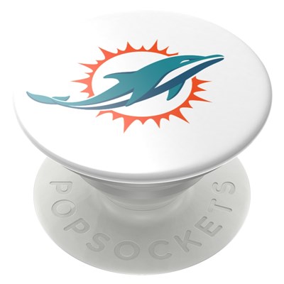 Popsockets - Popgrips Nfl Licensed Swappable Device Stand And Grip - Miami Dolphins Helmet Gloss