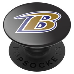 Popsockets - Popgrips Nfl Licensed Swappable Device Stand And Grip - Baltimore Ravens Logo Gloss