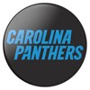 Popsockets - Popgrips Nfl Licensed Swappable Device Stand And Grip - Carolina Panthers Logo Gloss Image 1