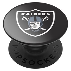 Popsockets - Popgrips Nfl Licensed Swappable Device Stand And Grip - Oakland Raiders Helmet Gloss
