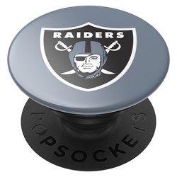 Popsockets - Popgrips Nfl Licensed Swappable Device Stand And Grip - Oakland Raiders Logo Gloss