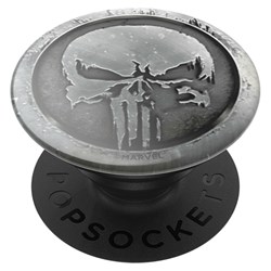 Popsockets - Popgrips Licensed Swappable Device Stand And Grip - Punisher Monochrome